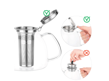 Théière en verre - Lyra - 1,1 L