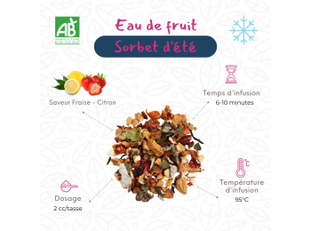 My Sweet Tea - Eau de fruit - Sorbet d'Été