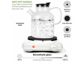 THEIERE BOUILLOIRE 2.2L EN VERRE