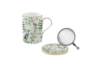 TISANIERE PORCELAINE 35CL WILD TROPICAL