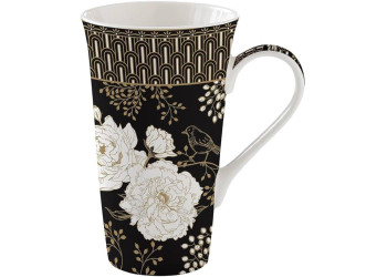 MUG XL EN PORCELAINE 60CL PIVOINE BLANCHE