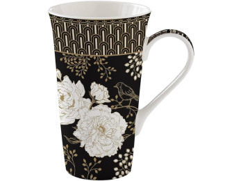 MUG XL EN PORCELAINE 60CL PIVOINE BLANCHE