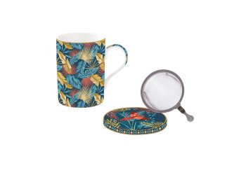 TISANIERE PORCELAINE 35CL ATMOSPHÈRE EQUATORIAL