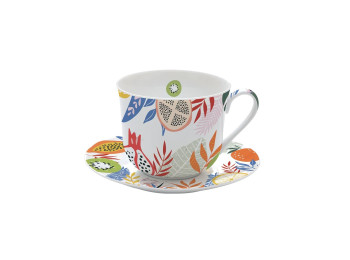 TASSE DEJEUNER 40CL PORCELAINE TUTTI FRUITI