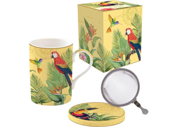 TISANIERE 35CL PORCELAINE EXOTIC PARADISE