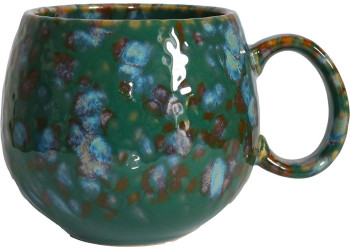 MUG BOULE 50CL VERT/BLEU