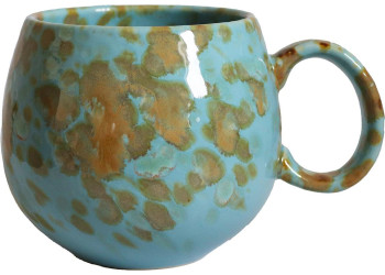 MUG PORCELAINE BOULE 50CL BLEU AZURE