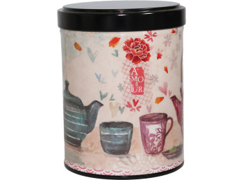 Boîte empilable illustré métal THÉIÈRE