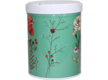 Boîte empilable illustré métal FLEUR ROUGE