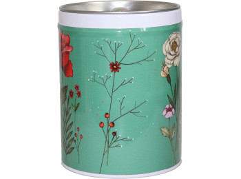 Boîte empilable illustré métal FLEUR ROUGE