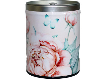 Boîte empilable illustré métal FLEUR ROSE