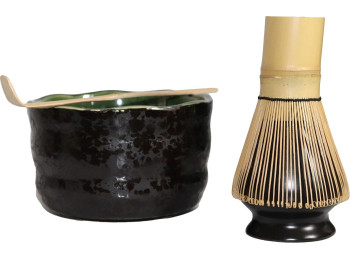 SET MATCHA NOIR - INTERIEUR VERT 