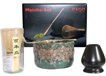 SET MATCHA VERT - MARRON