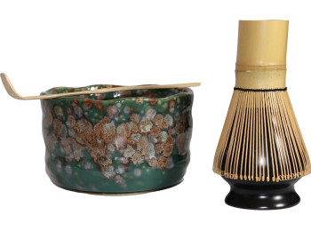 SET MATCHA VERT - MARRON