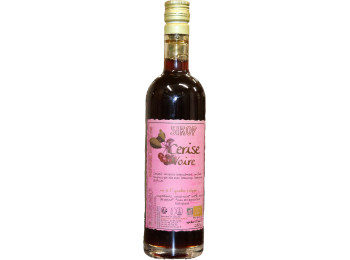 Bouteille de sirop artisanal a la cerise 25cl, marque BIAU'CEAN