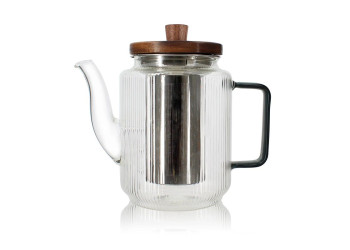 Théière Karl 550ml en verre graphite