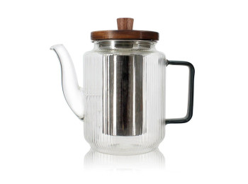 Théière Karl 550ml en verre graphite