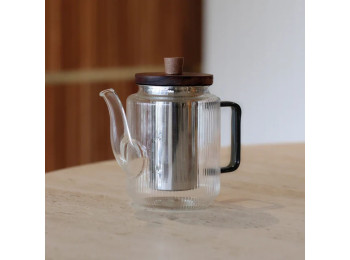 Théière Karl 550ml en verre graphite
